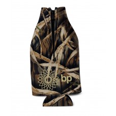 Camo Neoprene Zippered Bottle Coozie 173574